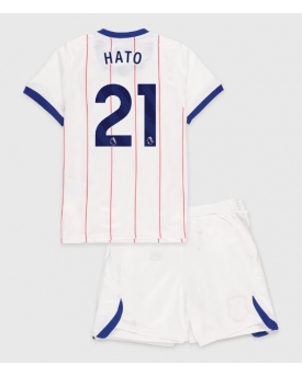 Billige Fotballdrakt Chelsea Jorrel Hato #21 Replika Tredjedraktsett Barn 2026-27 Kortermet (med bukser)